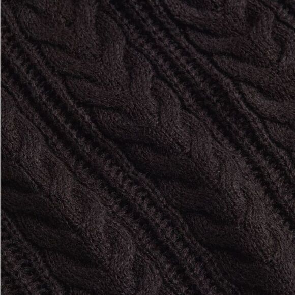 Collared Cable Knit Sweater - L - Picture 2 of 7